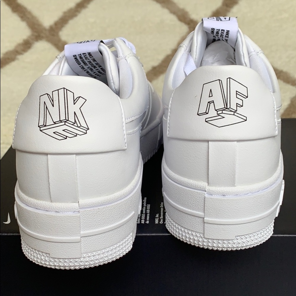 NIKE W AF1 PIXEL WHITE/WHITE-BLACK-SAIL - Picture 10 of 16